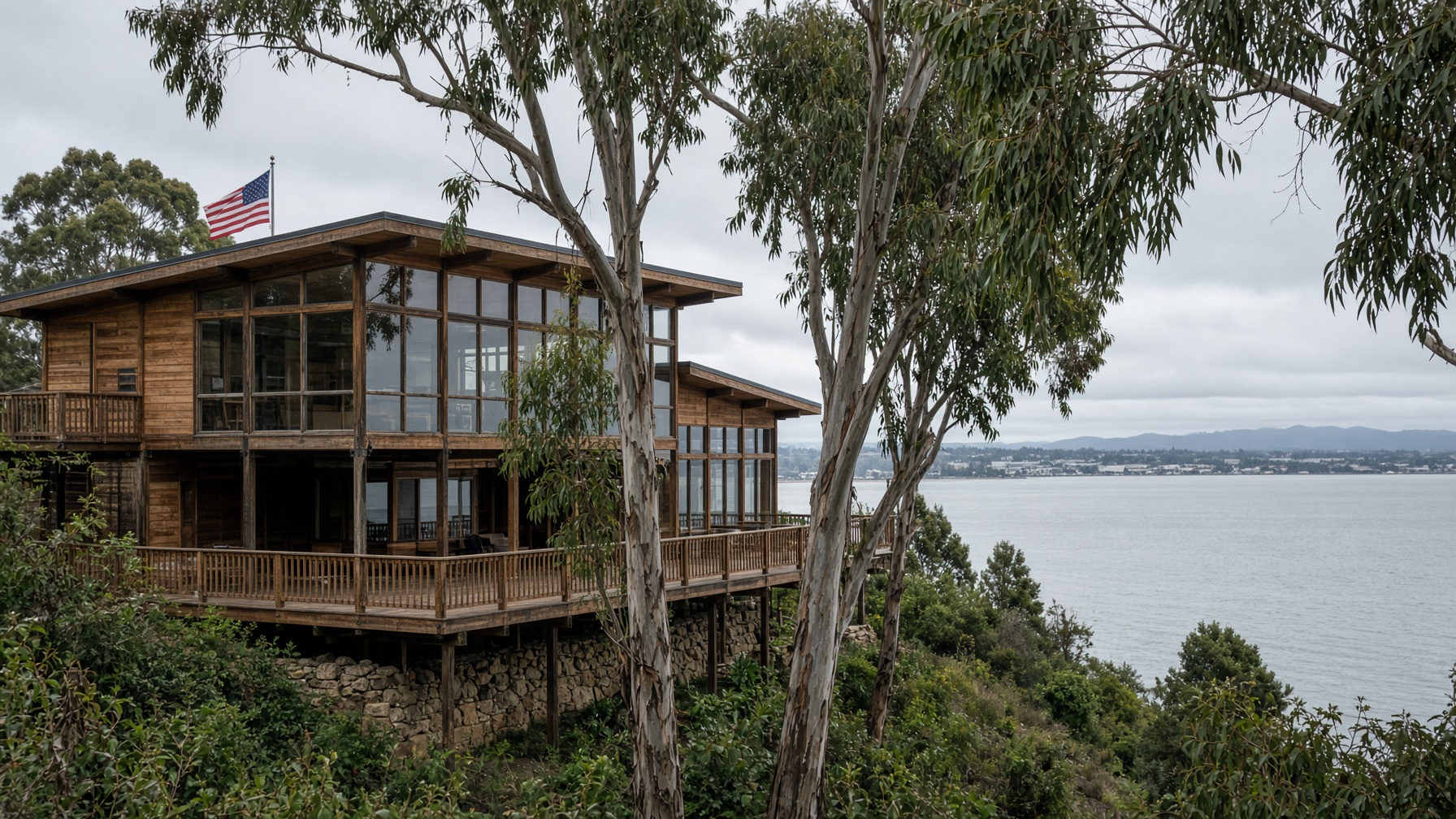 Point Richmond hillside lodge overlooking the bay